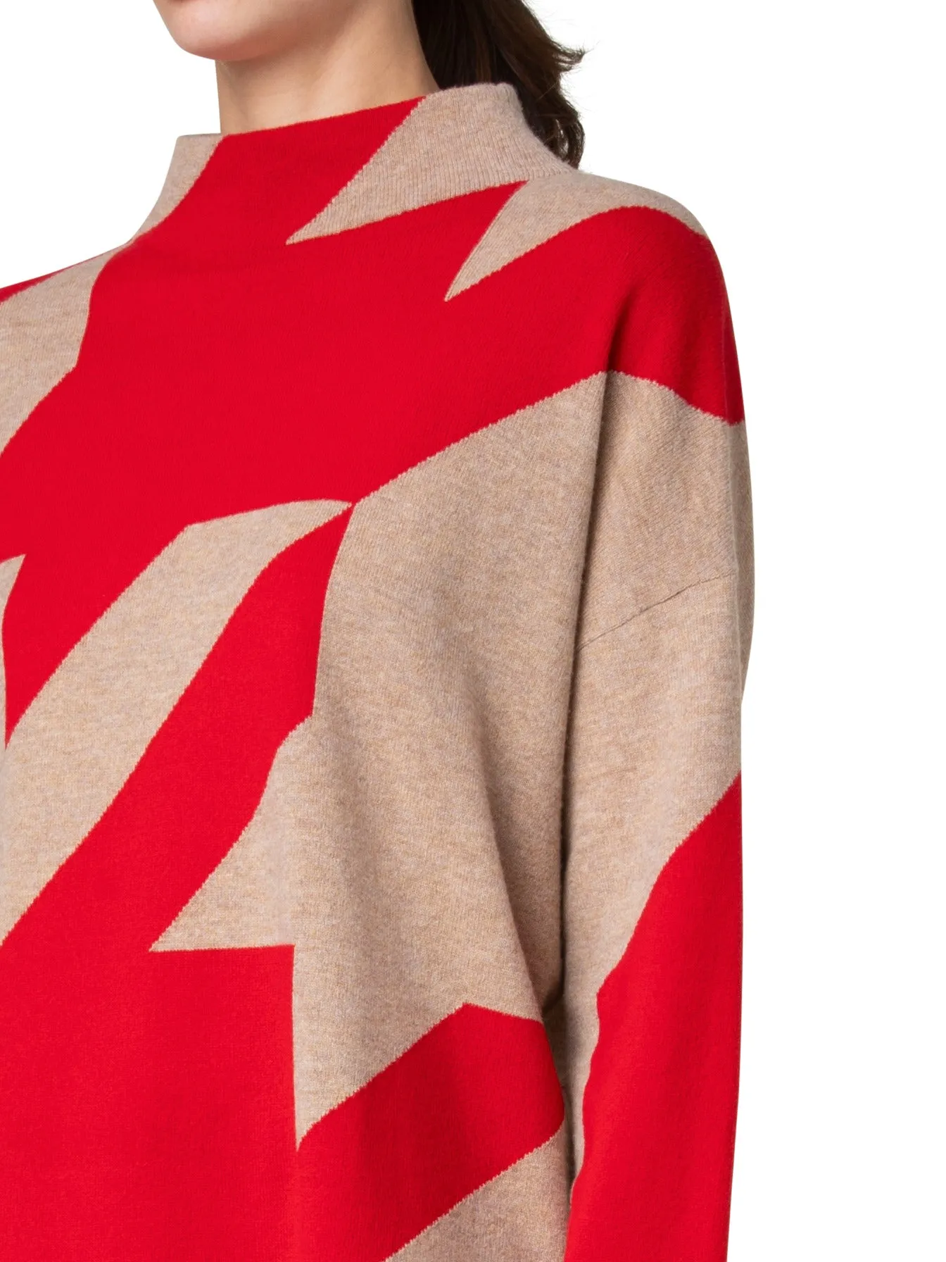 Sweater - Caramel/Red