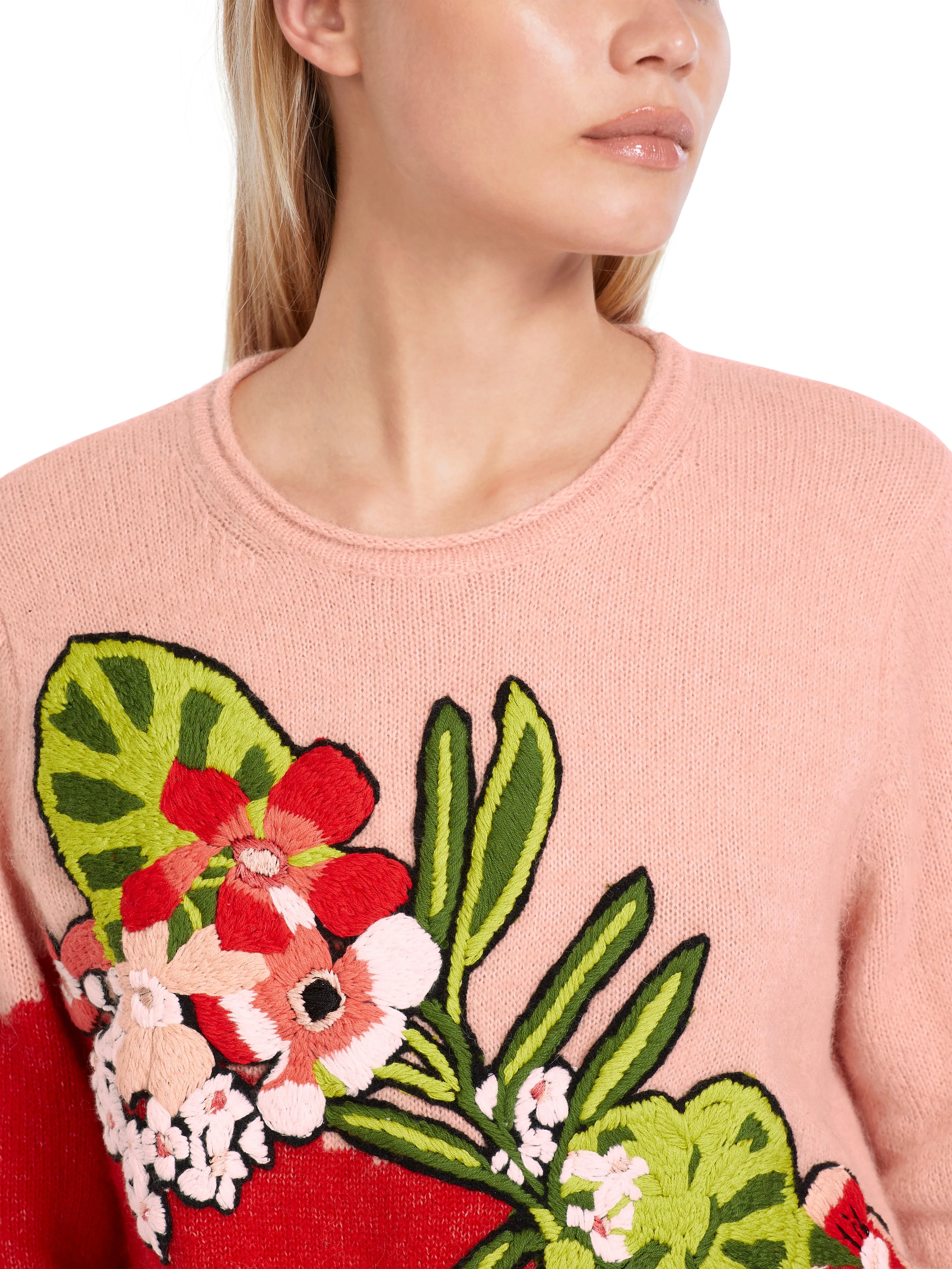 Sweater - Red/Pink/Floral