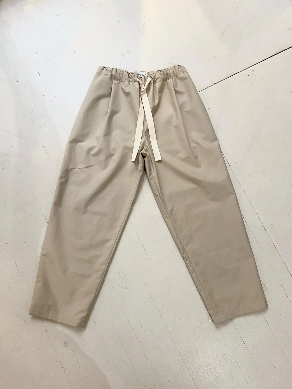 Tariff Pants in Cream Dry Wax Cotton