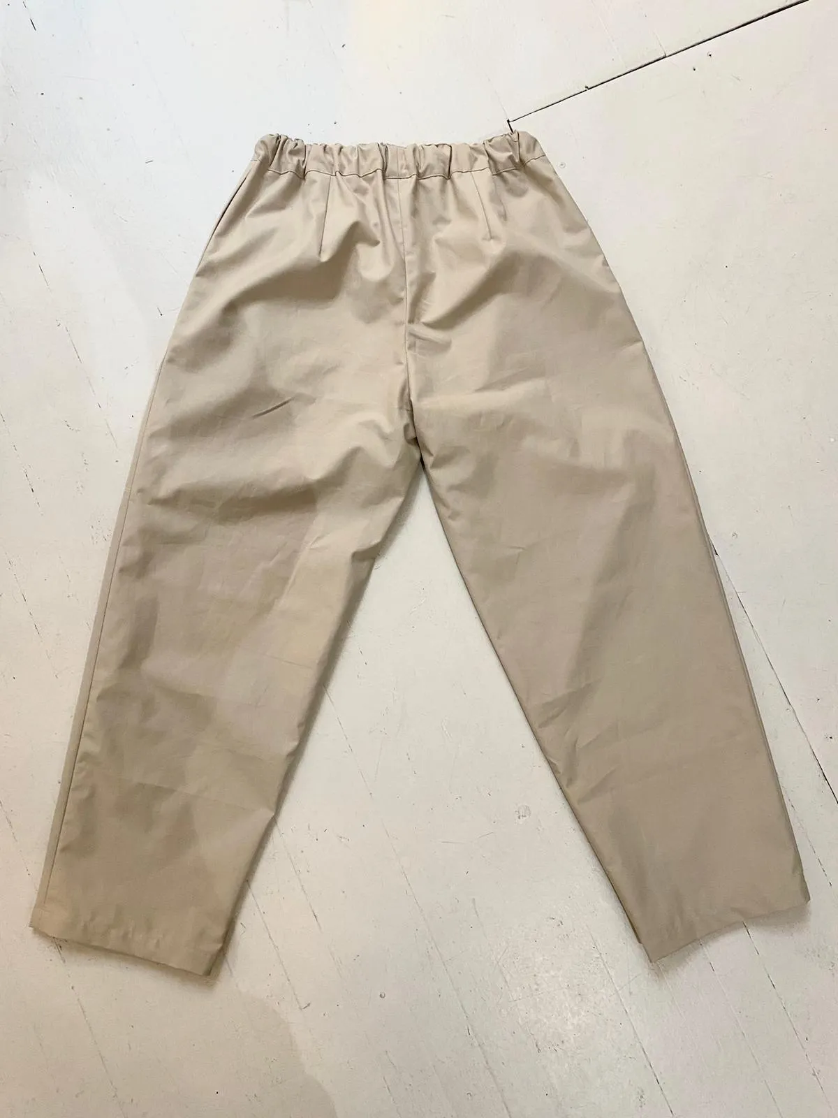 Tariff Pants in Cream Dry Wax Cotton