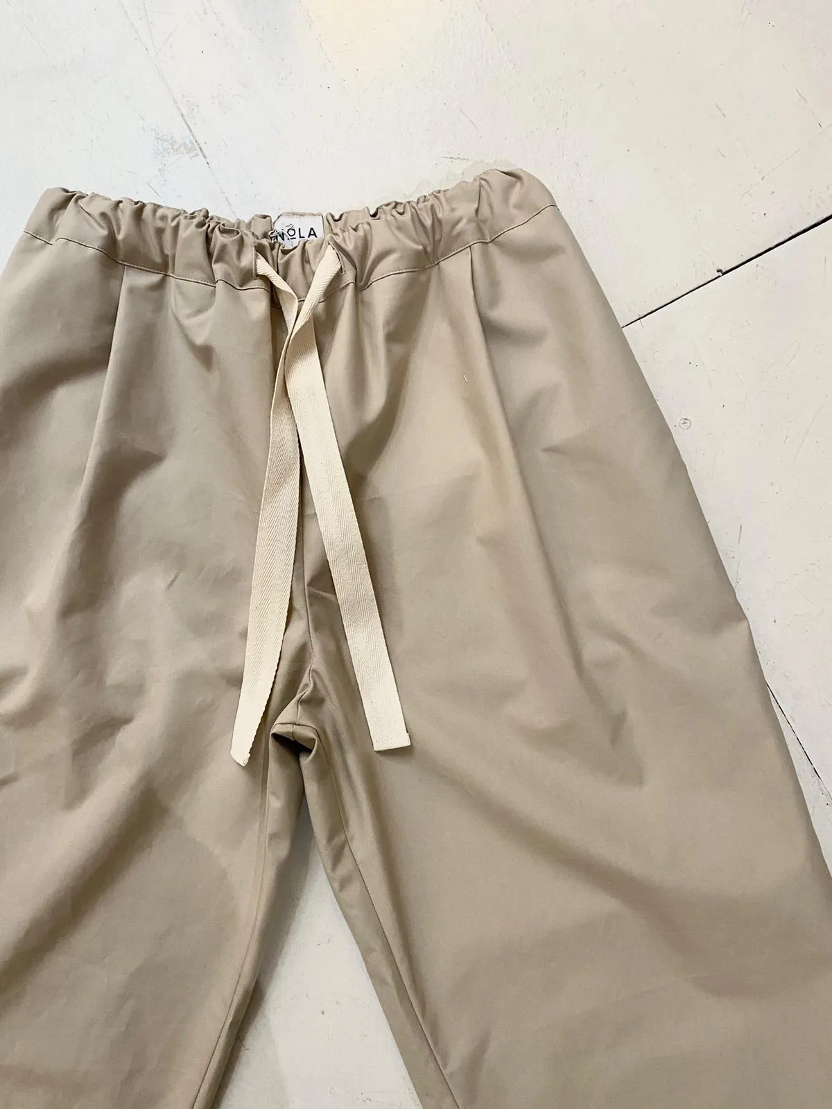 Tariff Pants in Cream Dry Wax Cotton