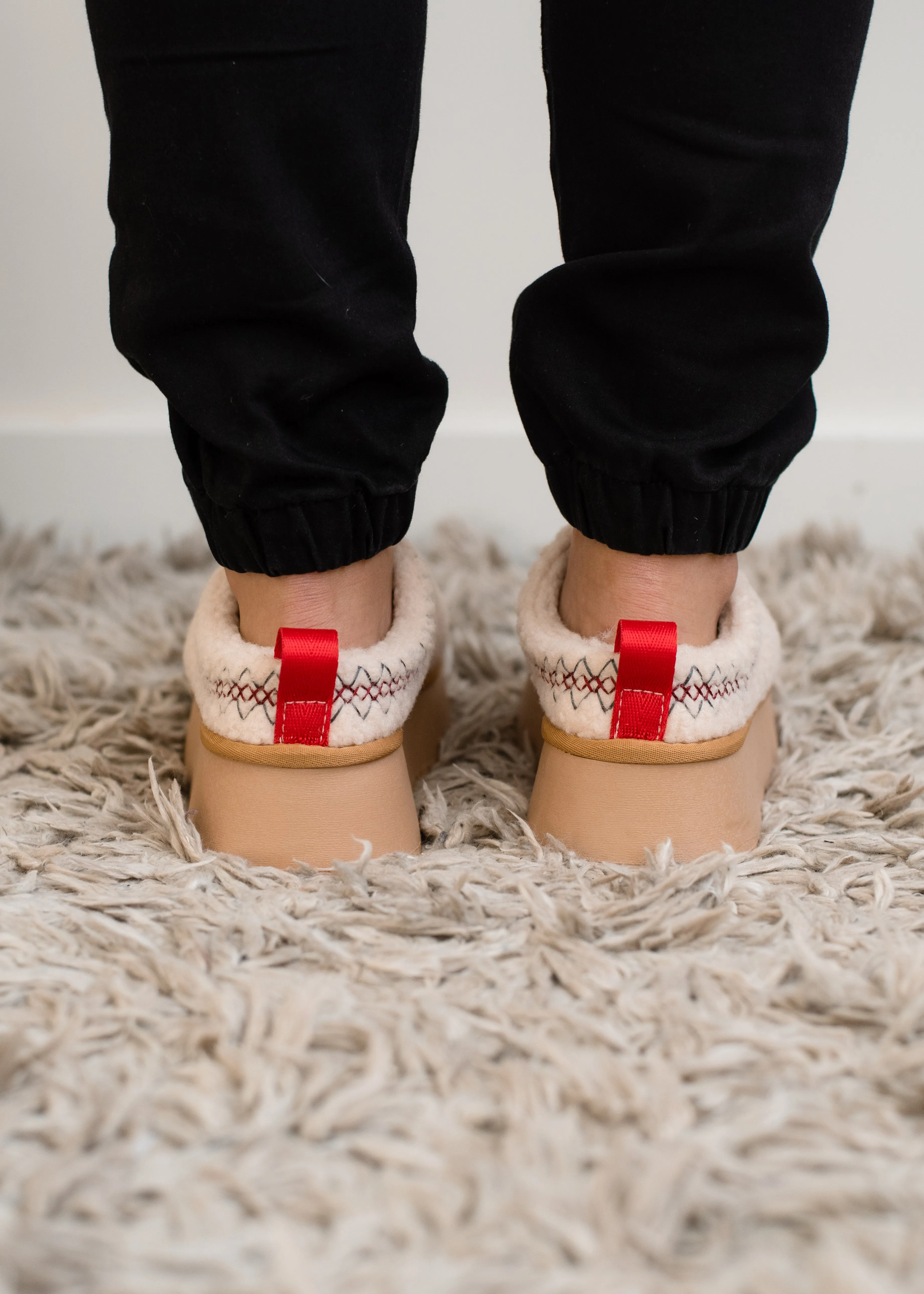 The Isaac Fur Platform Sherpa Slipper