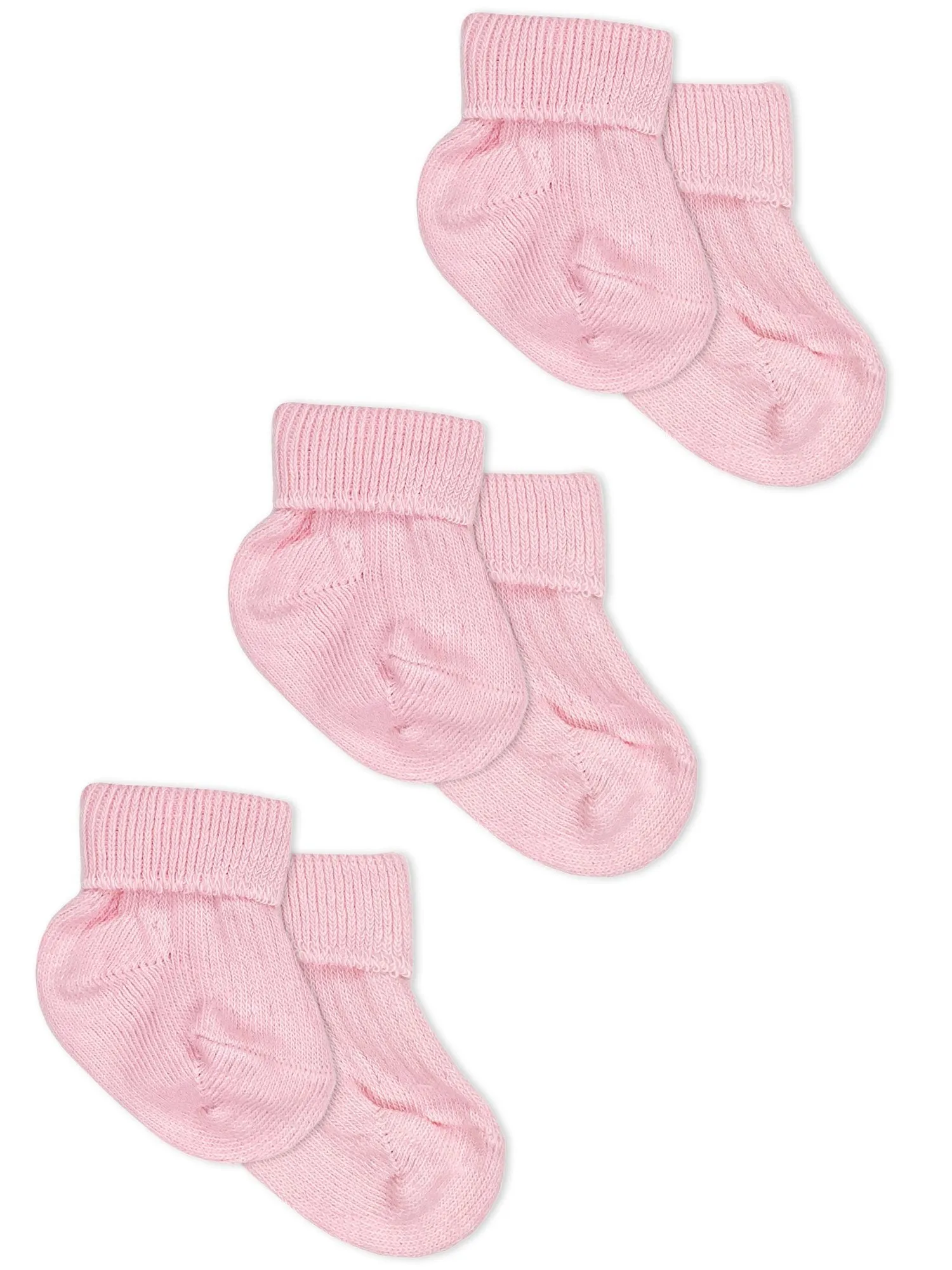 Tiny Baby Socks, Pink, 3 Pack