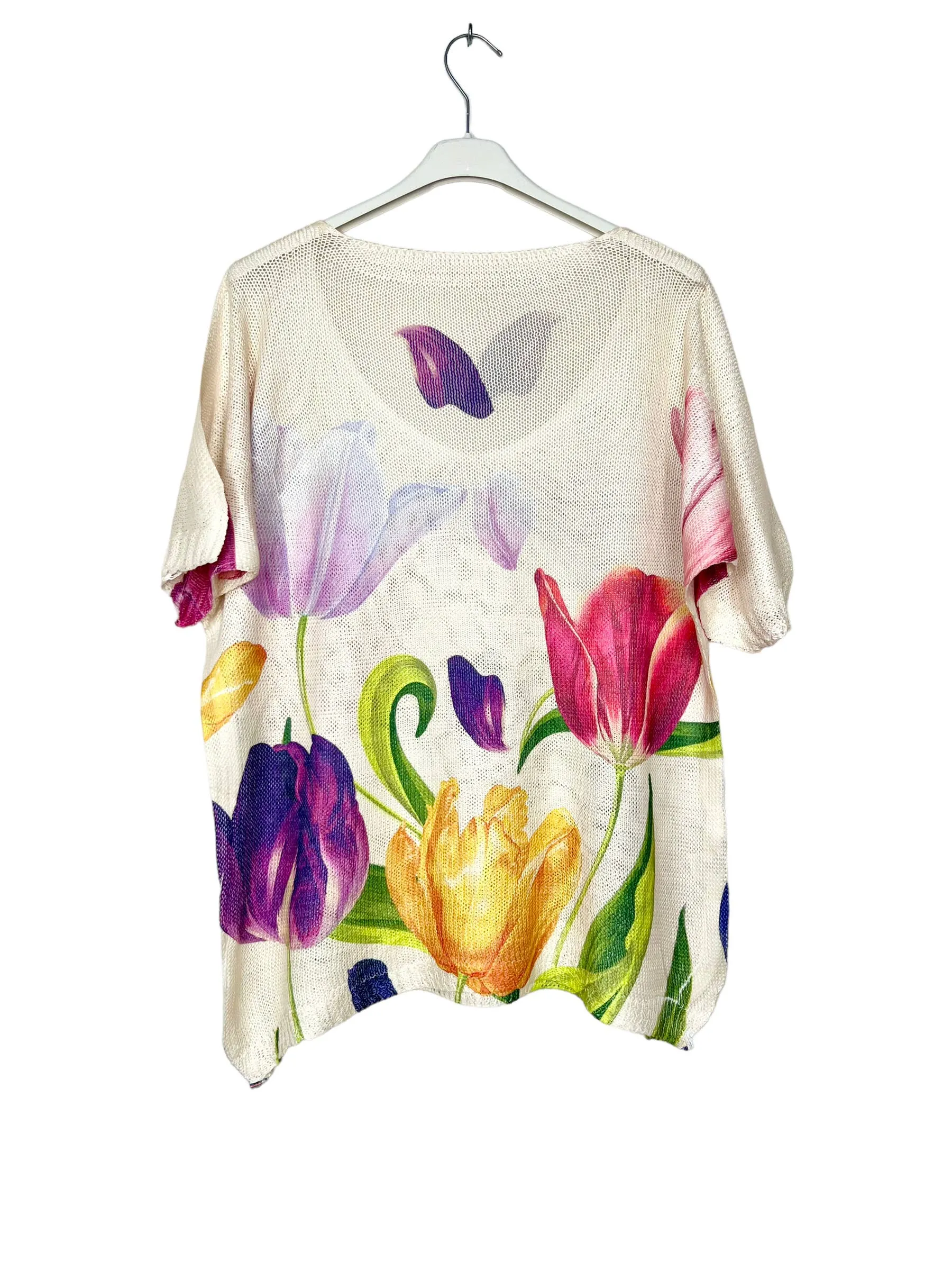 Tulips Mesh Tee Sweater