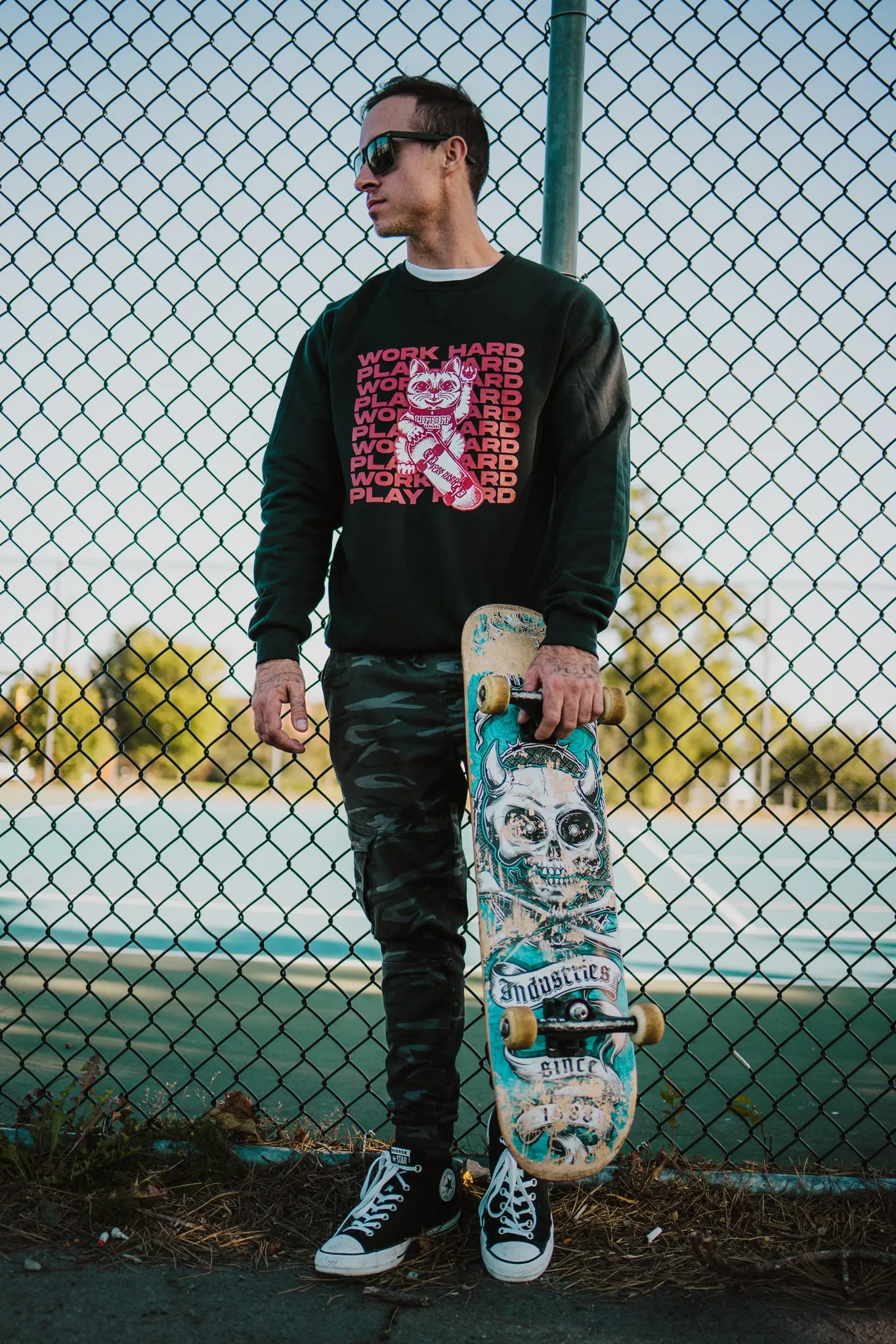 WORK HARD PLAY HARD Crewneck